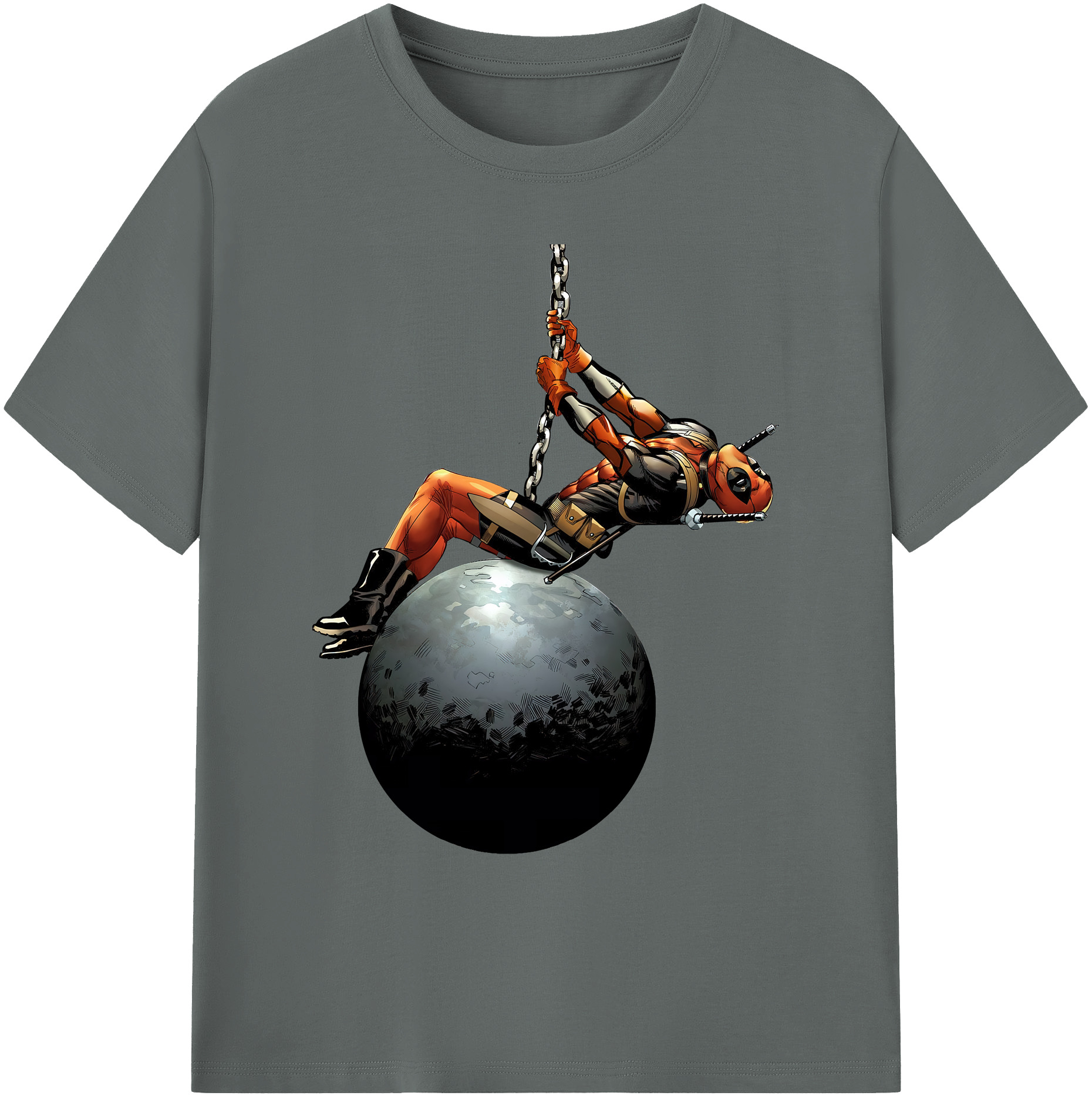 （画像用） Deadpool デッドプール 綿100％ メンズ半袖Tシャツ｜肌触りやわらか＆通気性